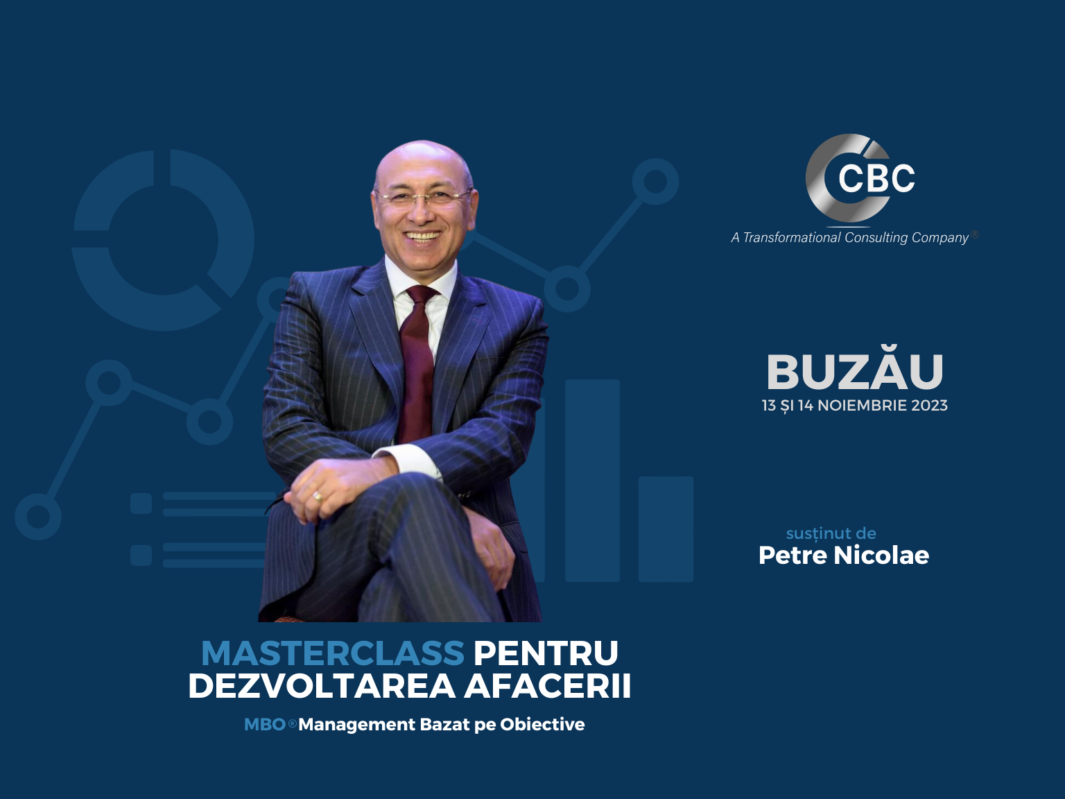 În 13 și 14 noiembrie 2023, Petre Nicolae și echipa CBC vin la Buzău într-un Masterclass pentru Dezvoltarea Afacerii